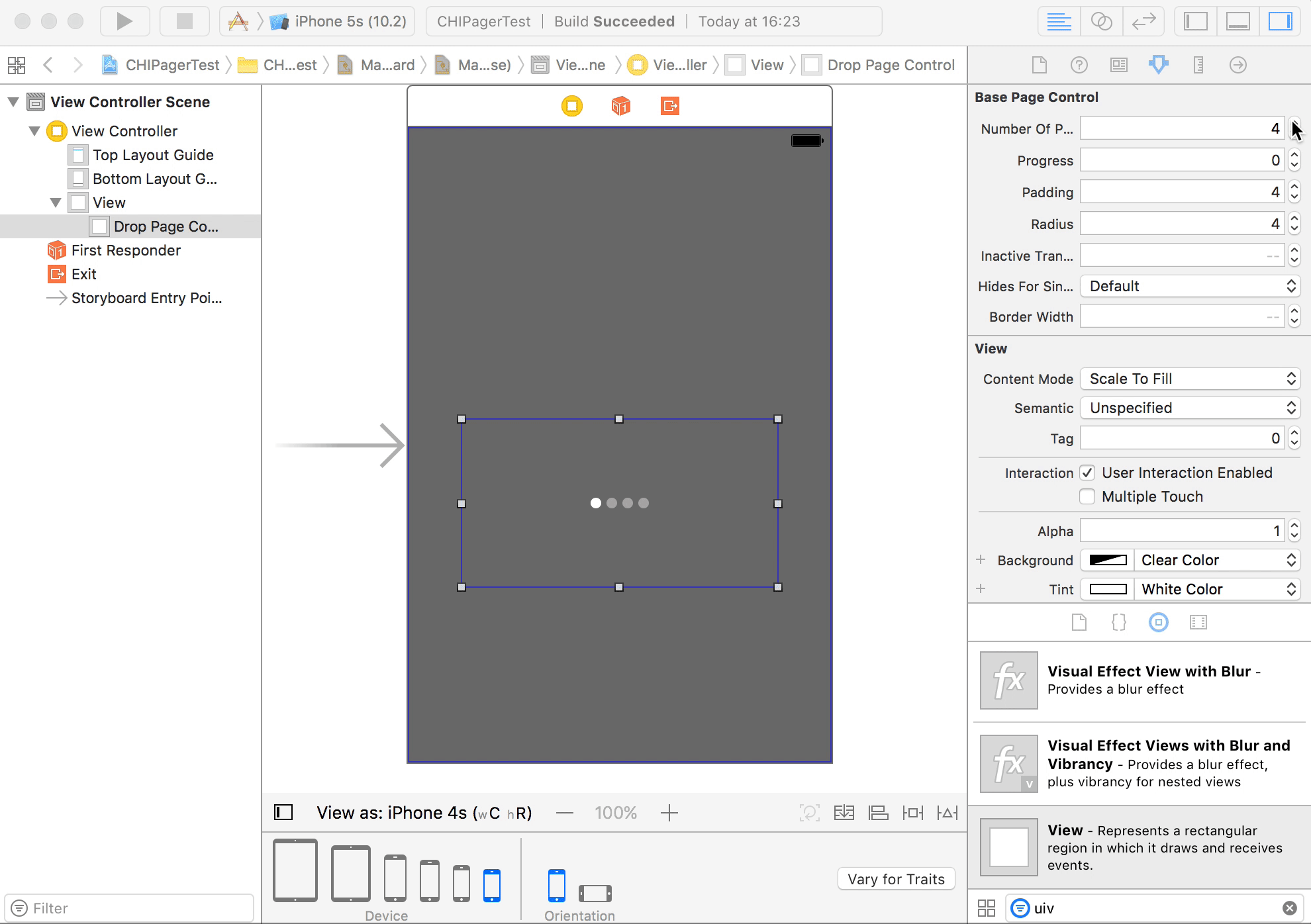 96 storyboardsjust drop uiview and set its class to be one of