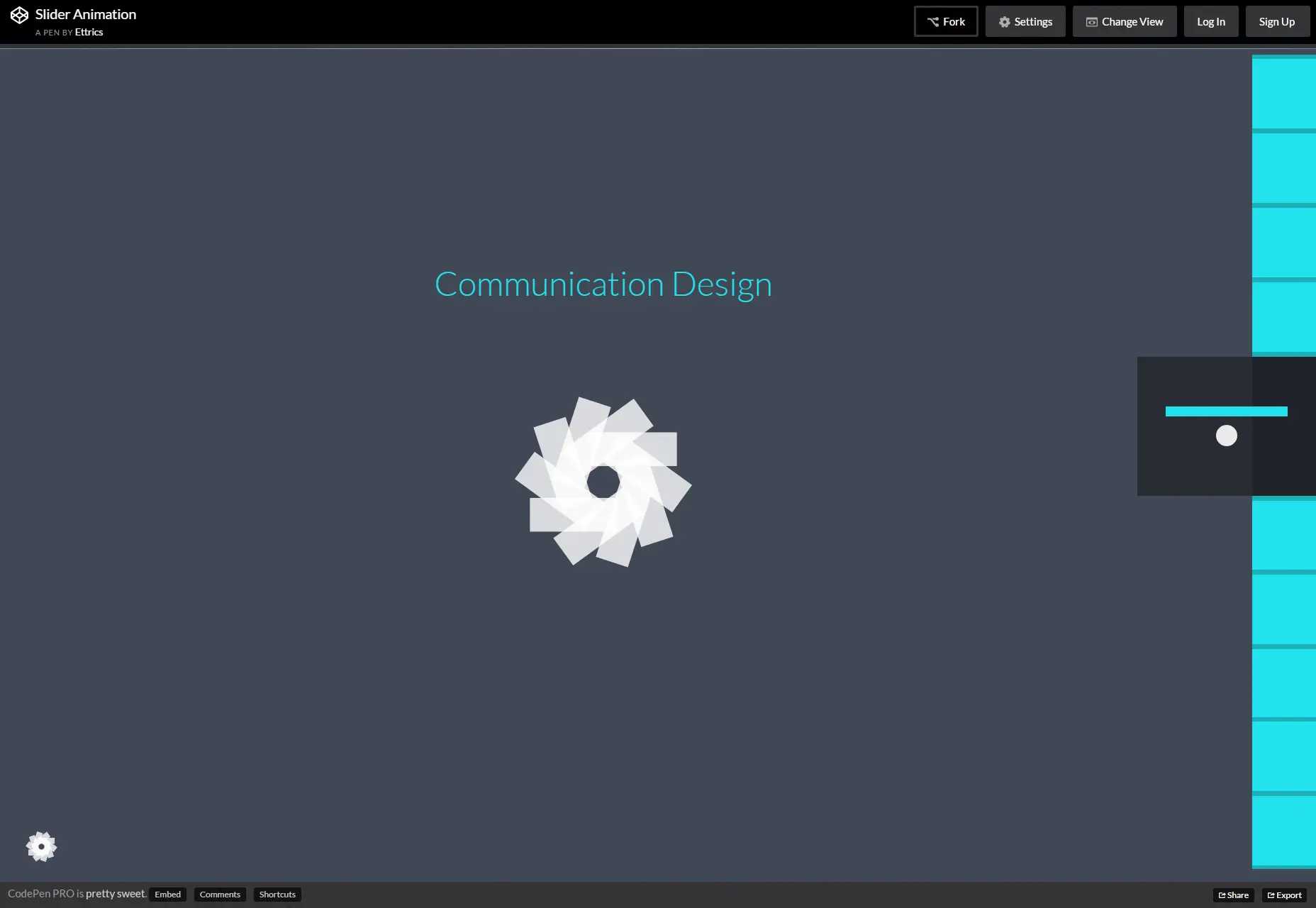 Slider Animation: Sidebar Animated Menu