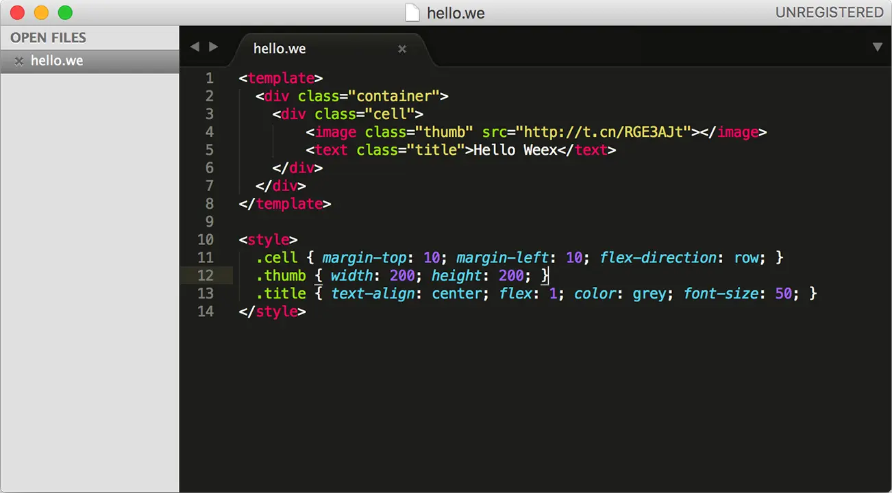 Sublime Syntax Highlight For Weex