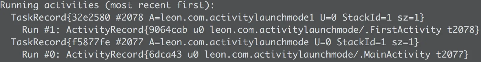 SingleTask案例2-第一次通过MainActivity启动FirstActivity