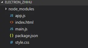 未打包前的文件目录