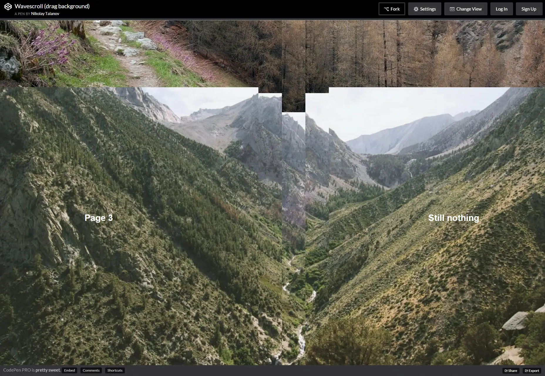 Wavescroll: Draggable or Scrolling Backgrounds