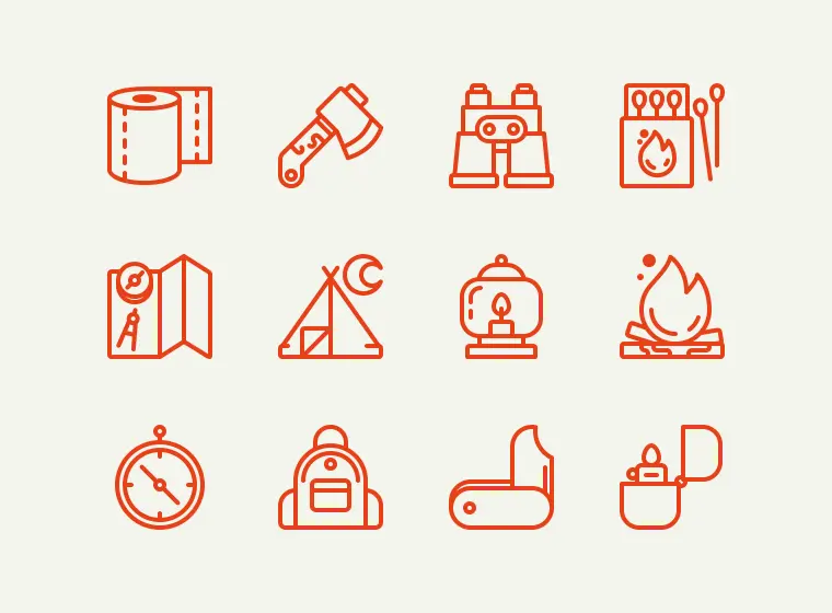 Camping Icons
