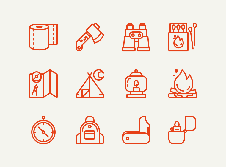 Camping Icons
