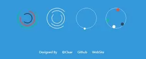 13款CSS3进度条动画源代码下载ClearDesign-pre-loaders