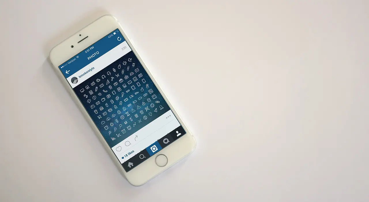 instagram sharing icon set