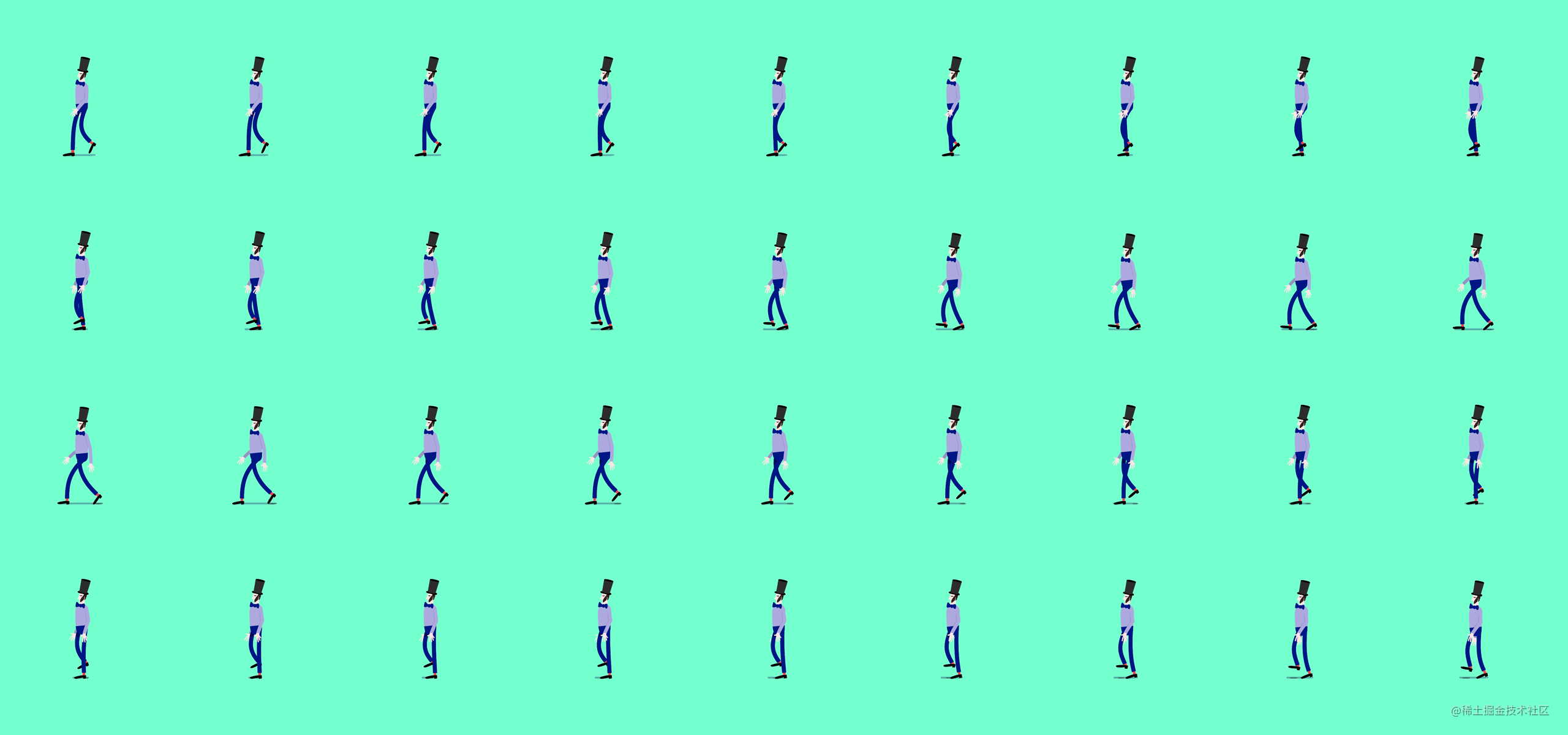 sprite walk cycle animation