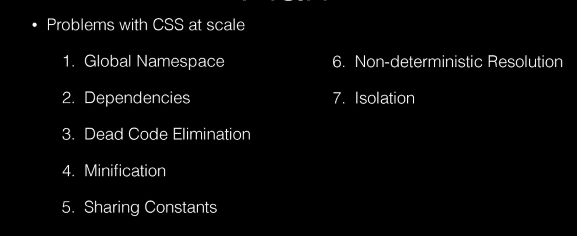 Problems with CSS at scale
