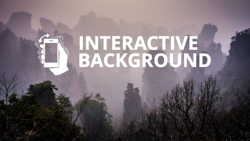 Create an Interactive Moving Background/Object that Reacts to Viewer's Cursor 