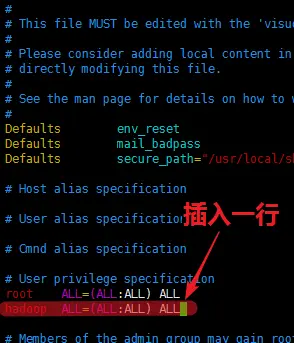 提升hadoop用户的权限