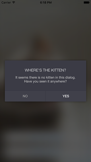 PopupDialog example four PopupDialog example four