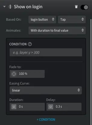 Navigation Drawer fade in settings