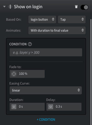 Navigation Drawer fade in settings
