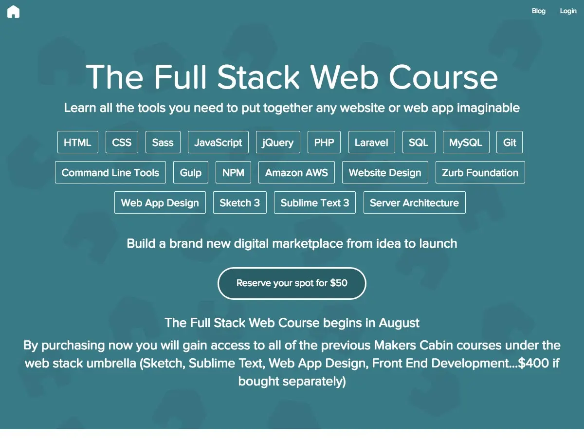full stack web course