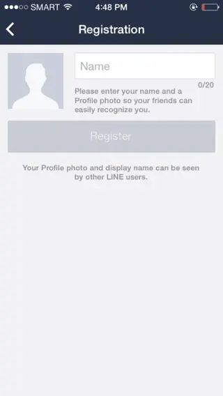 bad user onboarding LINE app