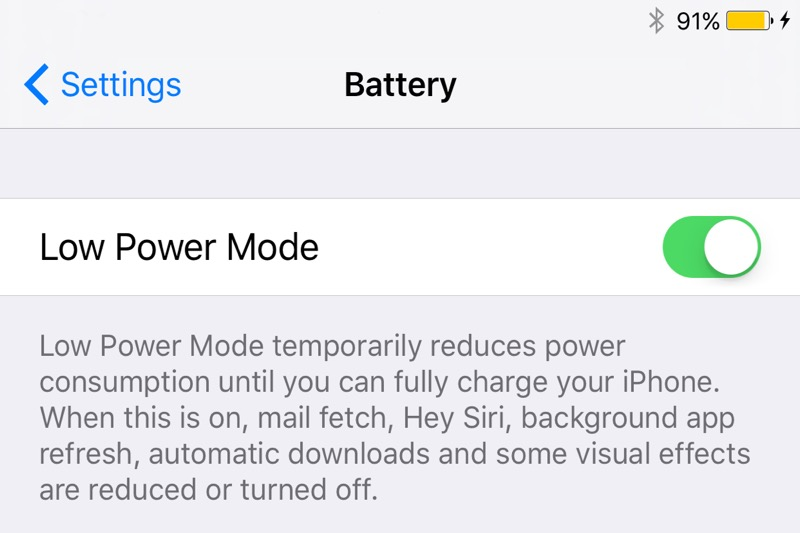 Low Power Mode
