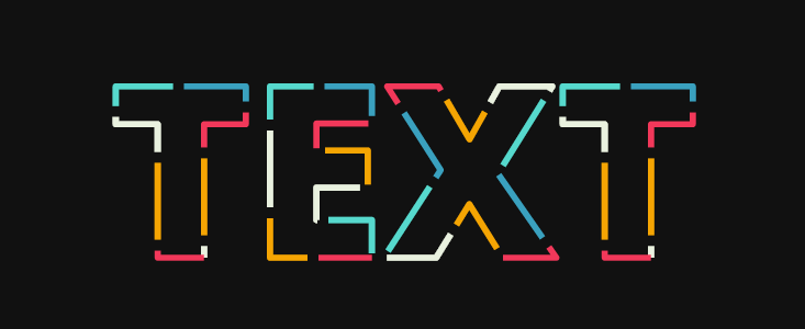 Demo 12: colored ainmated stroke.