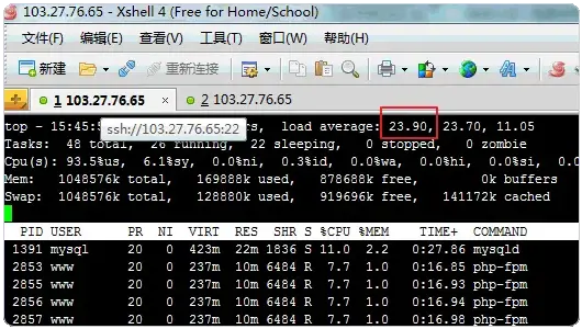 PHP 7最大的承受负载