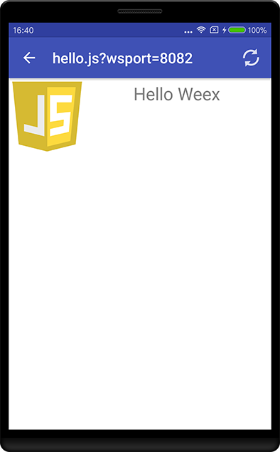Hello Weex On Mobile