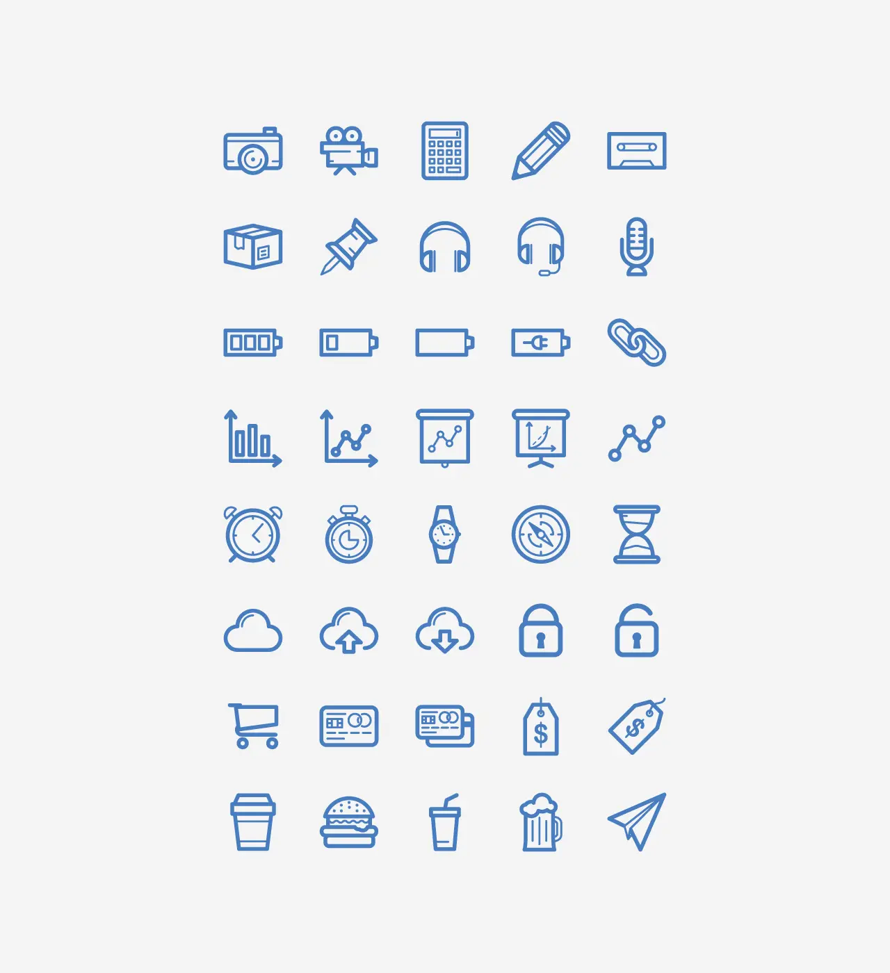 brooks icons small selection of icons