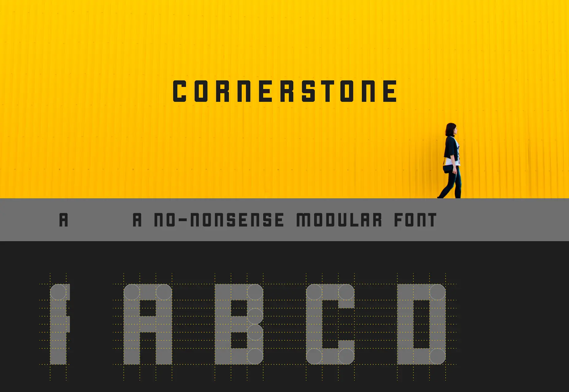 Cornerstone: A Circle Corner Sans Font