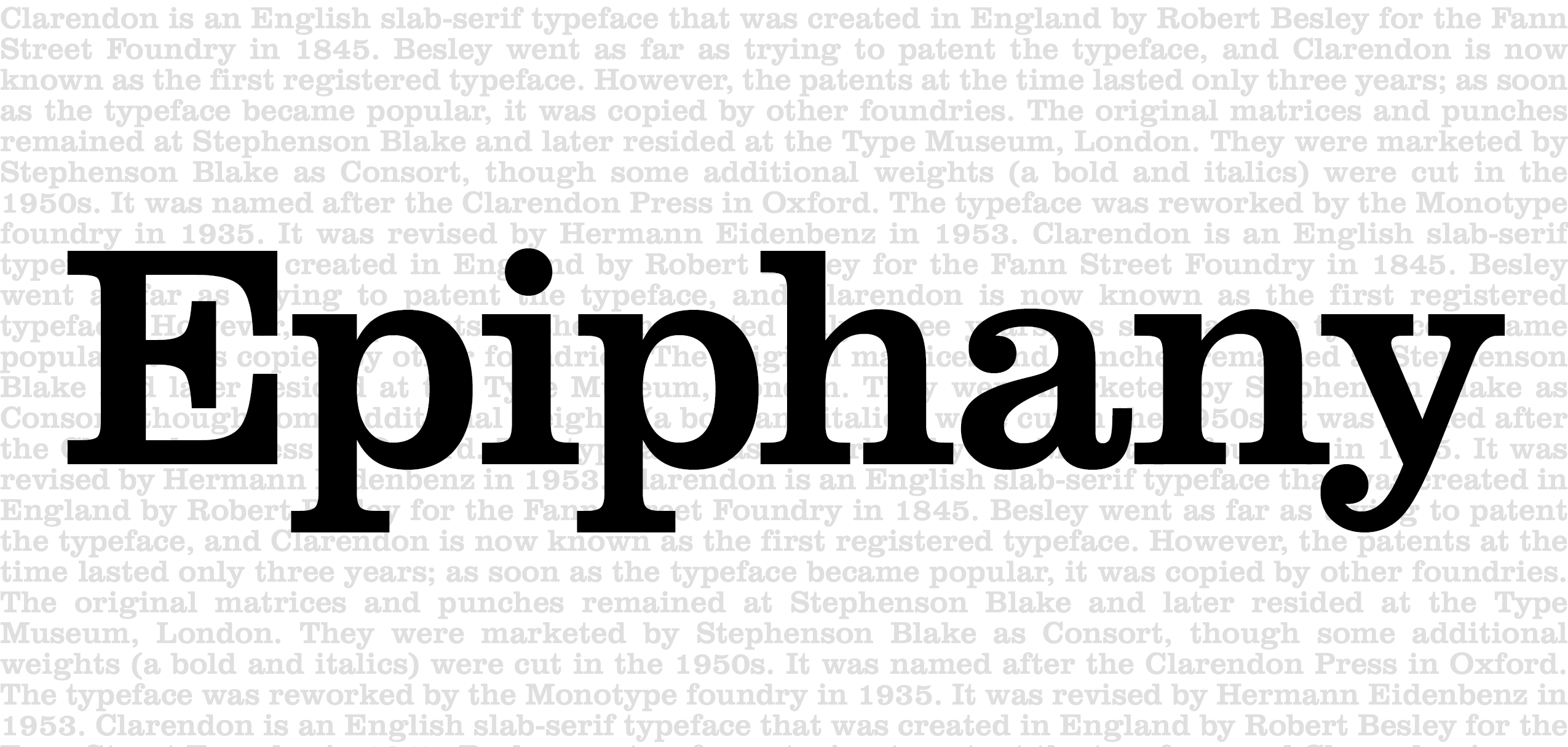 Clarendon submitted by Michael Ennis, Sr. UX Designer at RevZilla.com