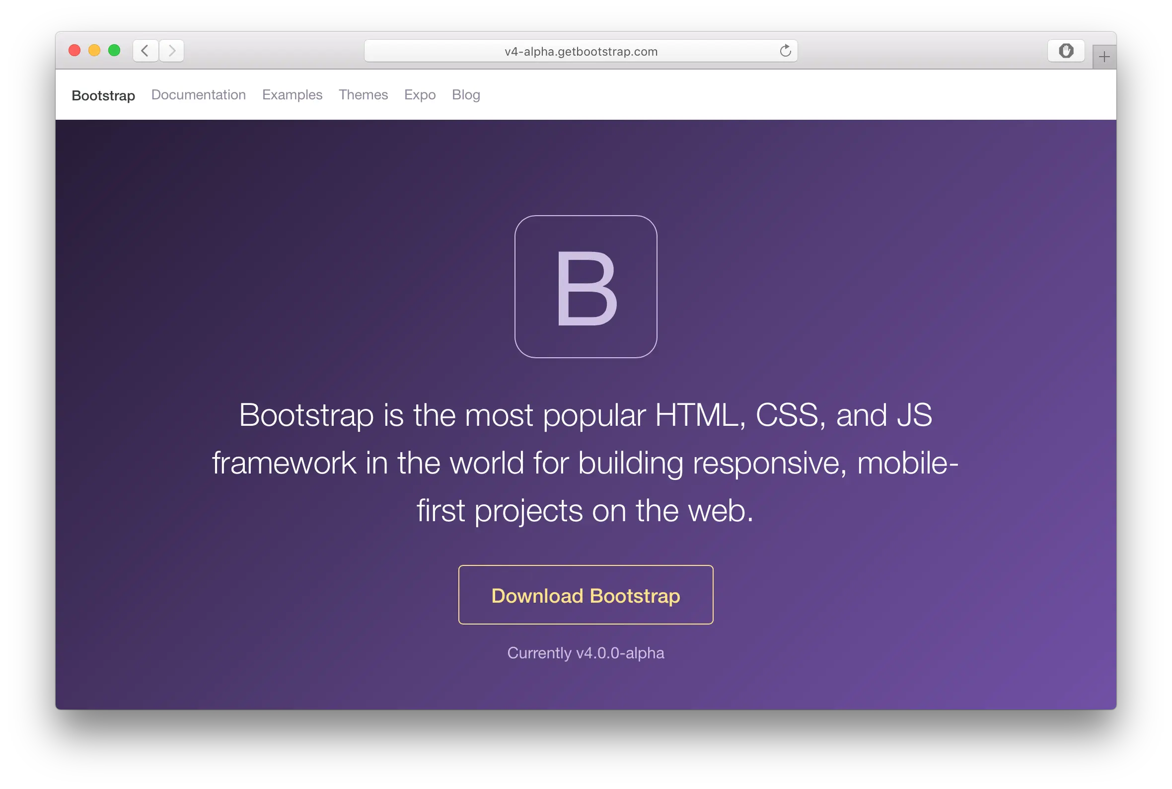 Bootstrap 4 alpha