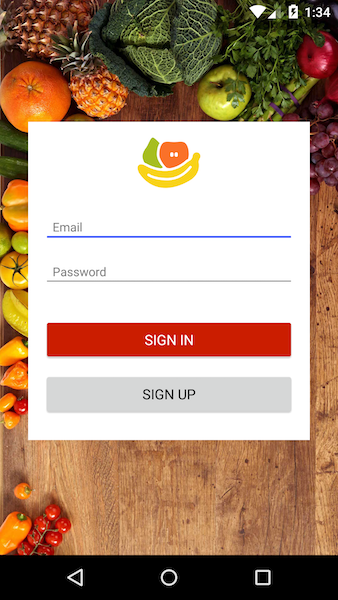 Final look of Android app 1