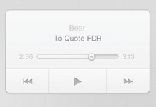 PS新手教程！打造一枚简约音乐播放器