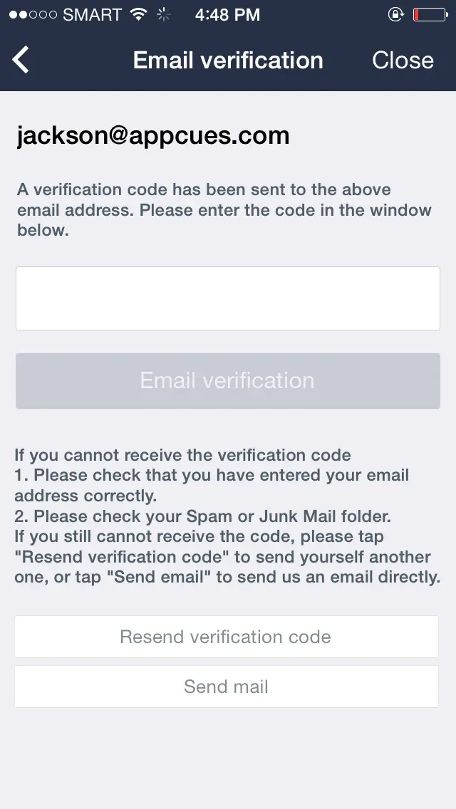 LINE eliminate user onboarding step 2