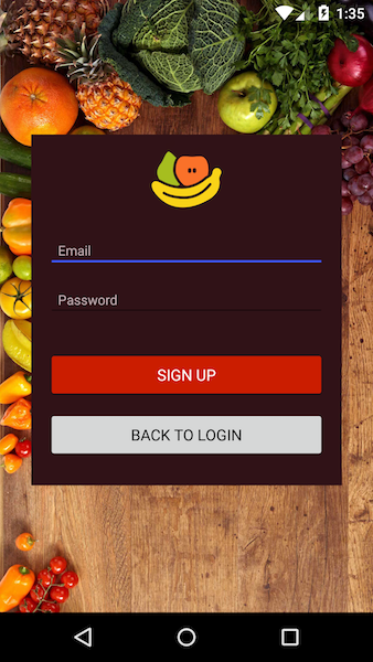 Final look of Android app 1