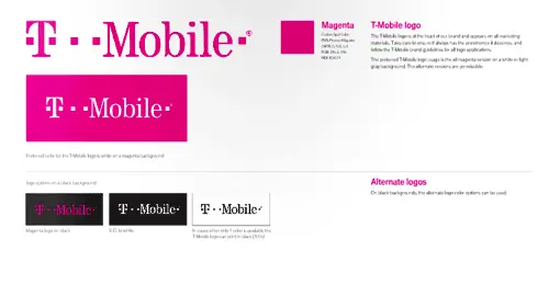 T Mobile 视觉设计规范