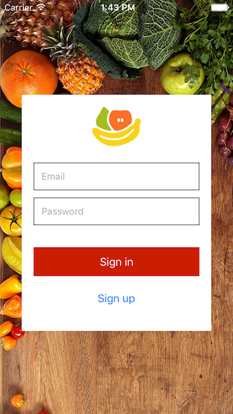 Final look of iOS app 1