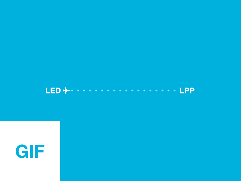 Progress bar for flight search app. Source: Mark M