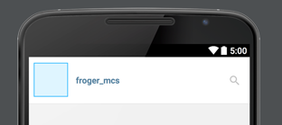 Menu header