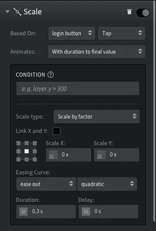 Login Screen scale settings