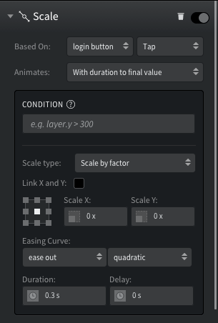 Login Screen scale settings