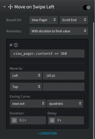 Tab Indicator left movement settings