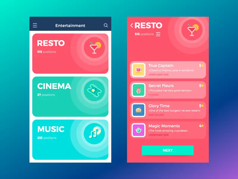 tubik studio app design