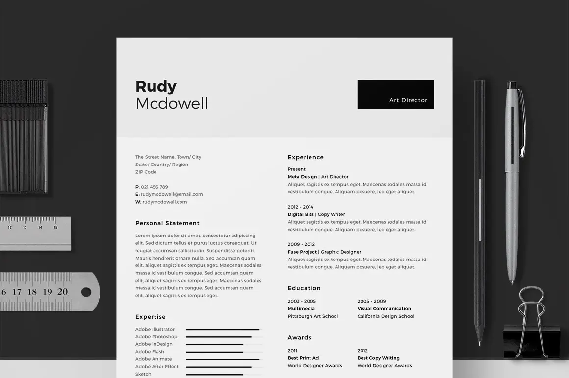 25+ 优质实用简洁的个人简历模板打包下载-稀土区