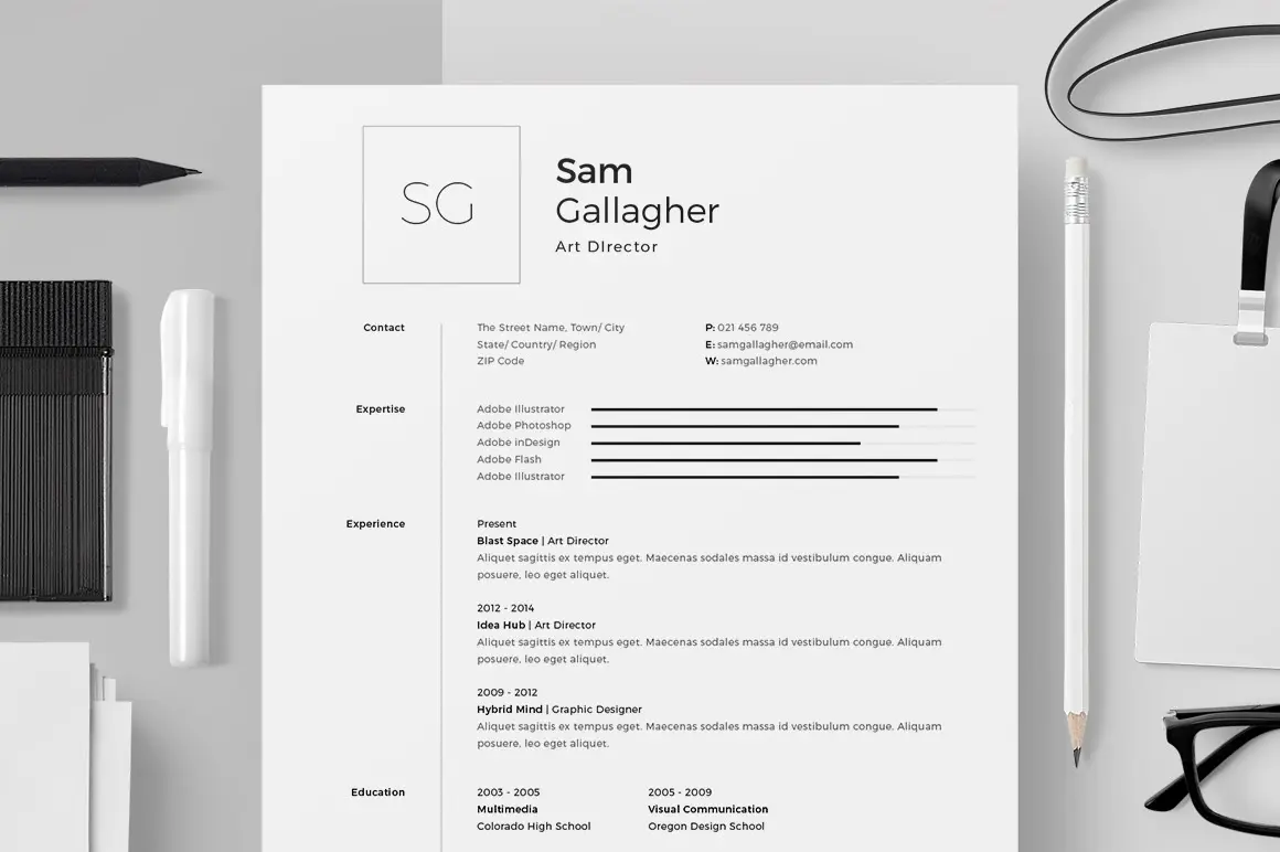 25+ 优质实用简洁的个人简历模板打包下载-稀土区