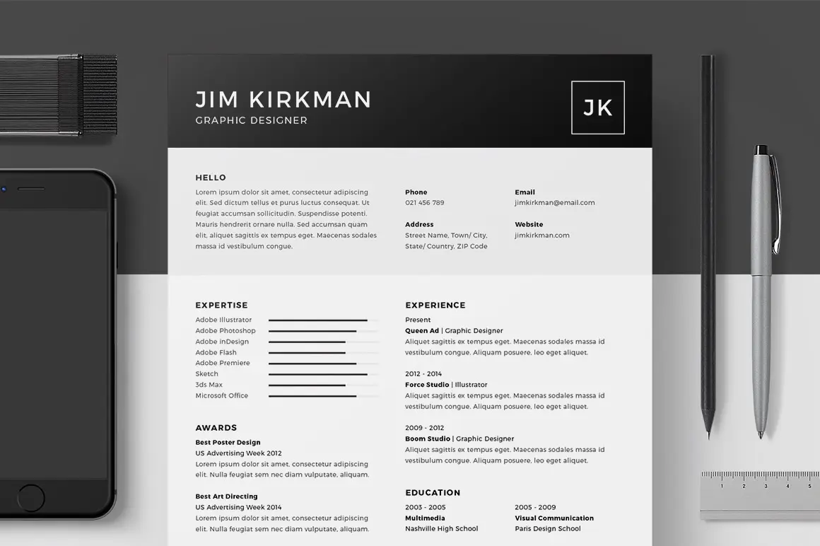 25+ 优质实用简洁的个人简历模板打包下载-稀土区