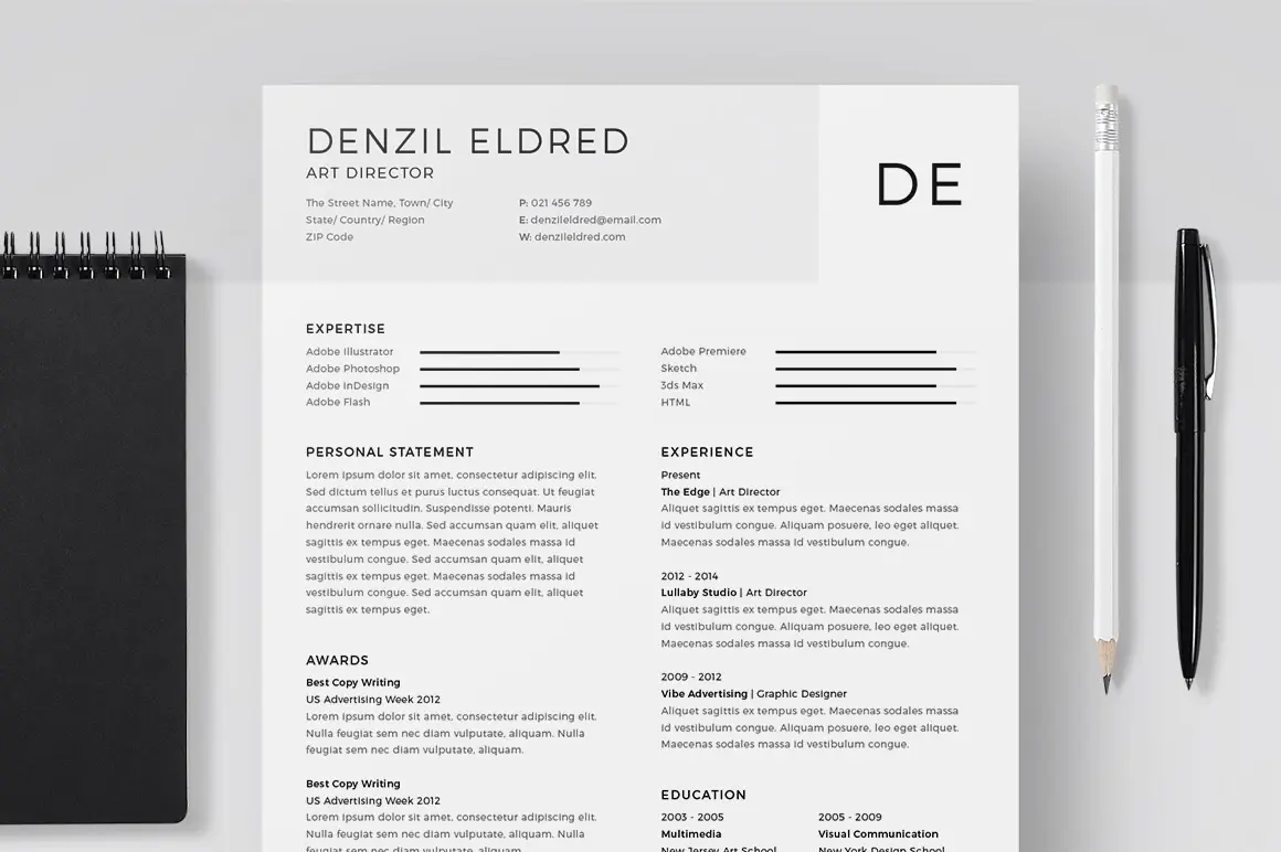 25+ 优质实用简洁的个人简历模板打包下载-稀土区