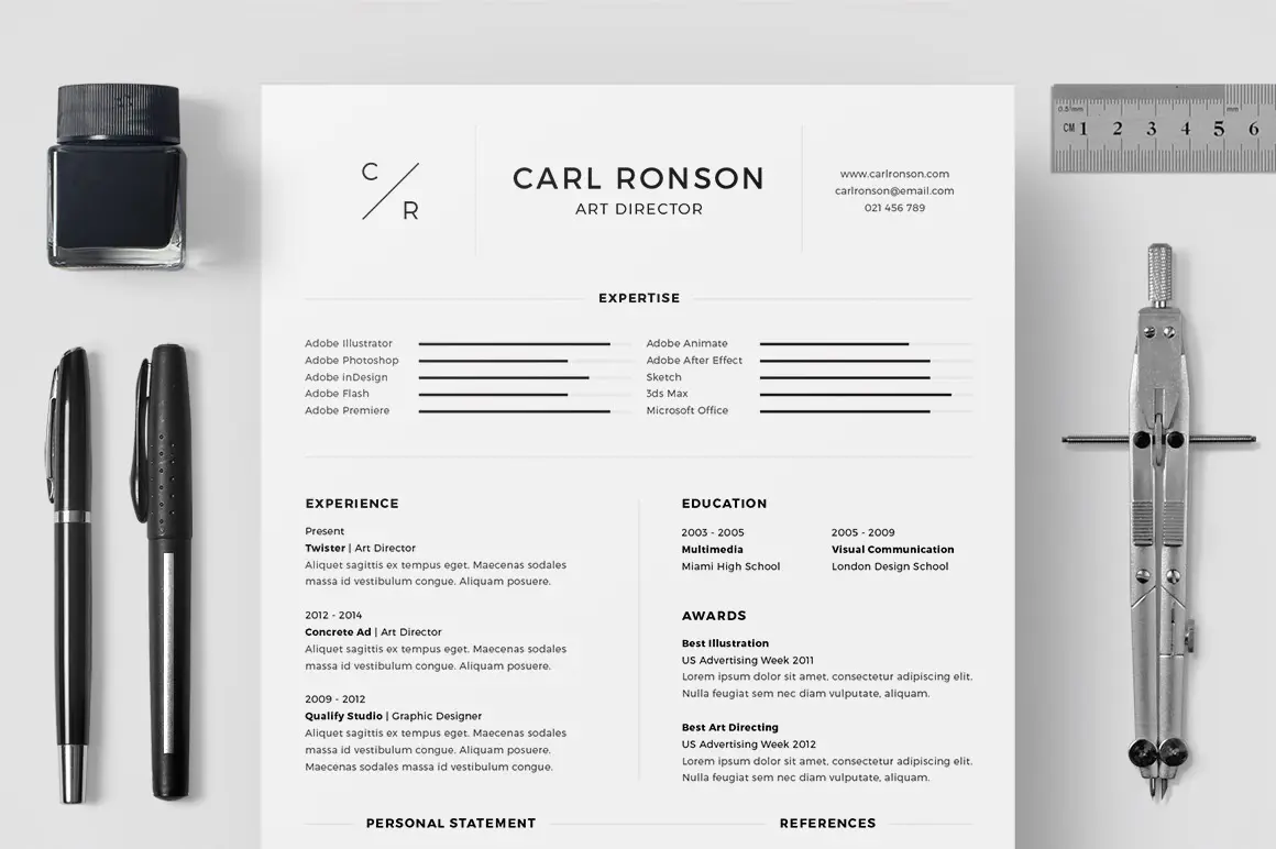 25+ 优质实用简洁的个人简历模板打包下载-稀土区