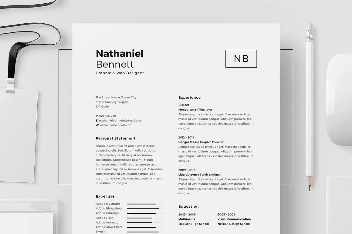 25+ 优质实用简洁的个人简历模板打包下载-稀土区