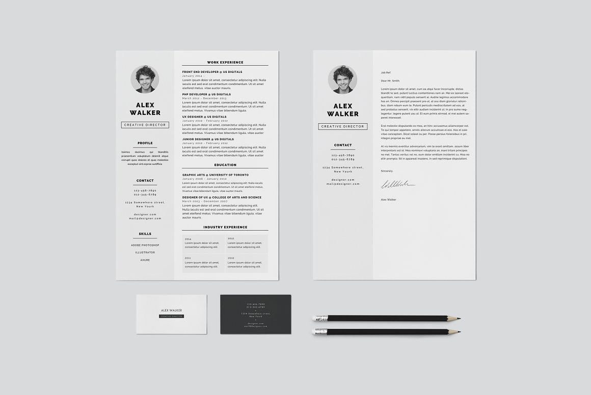 10+ 优质实用简洁的个人简历模板打包下载 （二）-稀土区