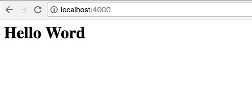 Hello World