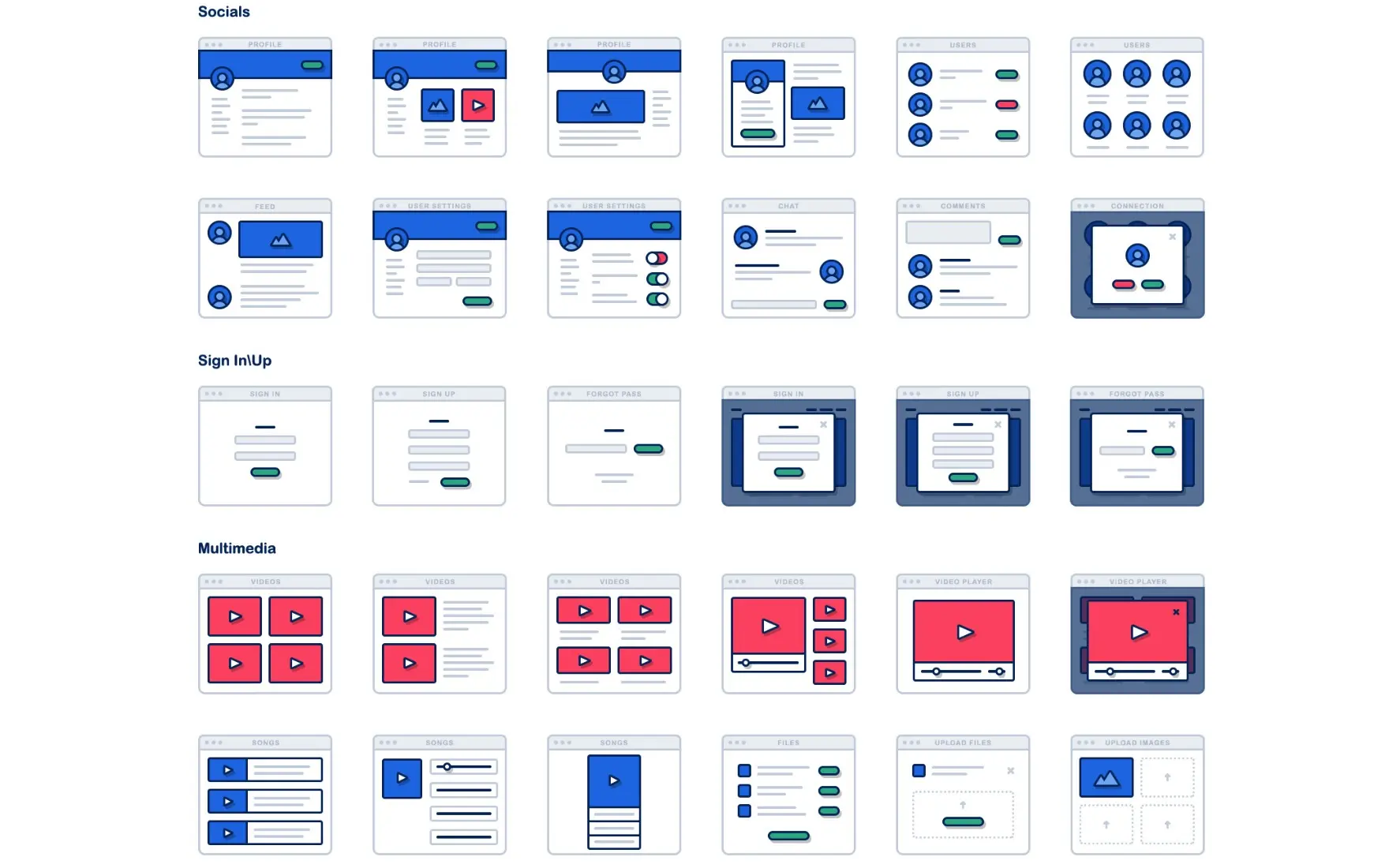 一套精致的MEB风格线框图下载-稀土区
