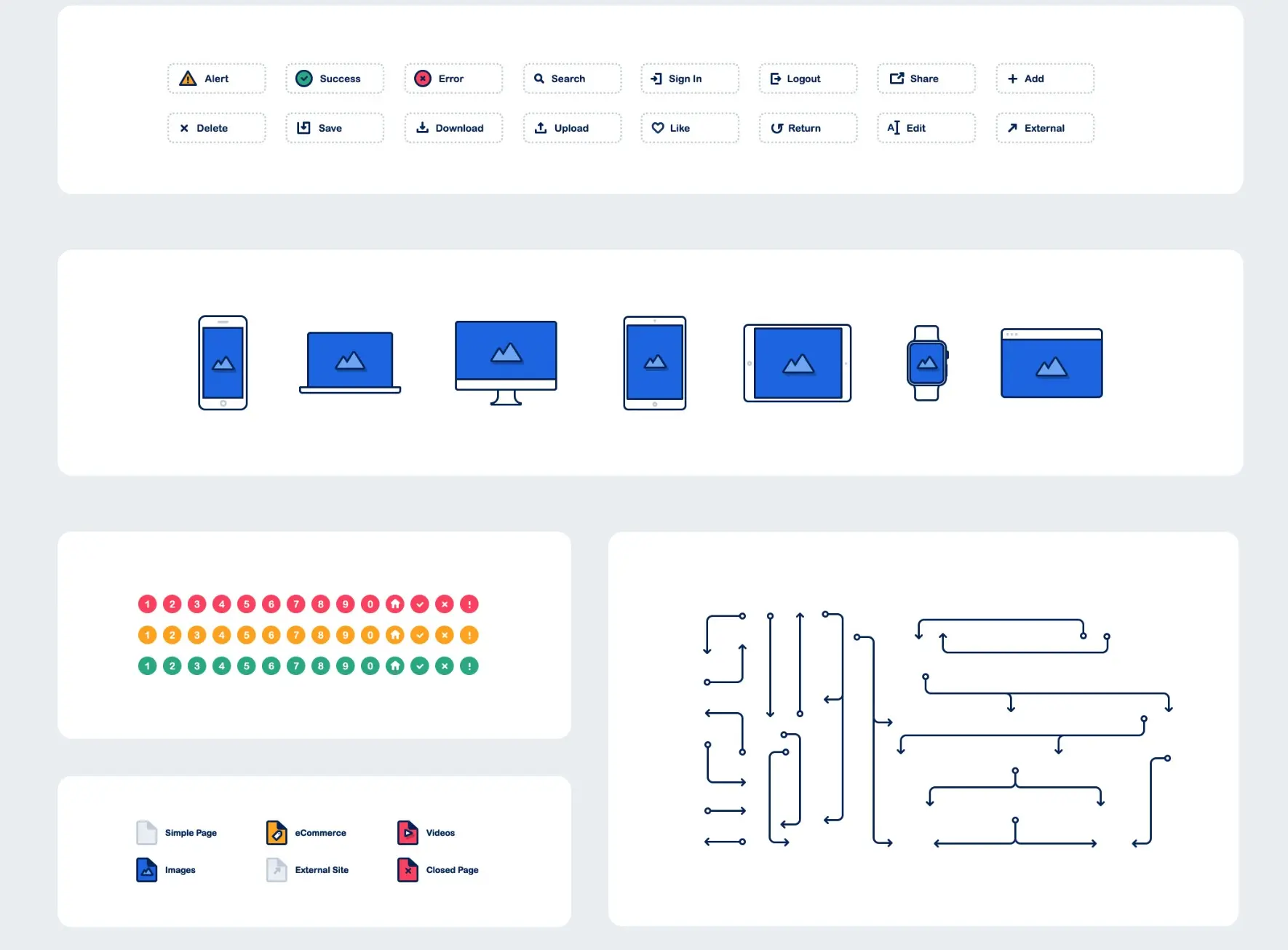 一套精致的MEB风格线框图下载-稀土区
