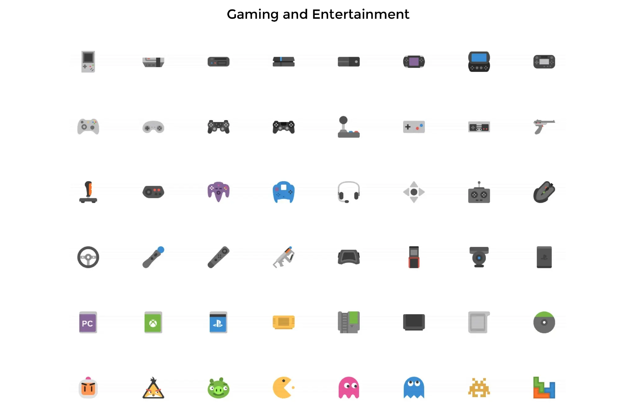 Flat-icon 2000枚多分类简洁精致的icon图标打包下载-稀土区